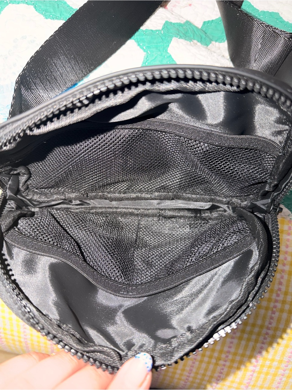 Black Graphic Crossbody Bag - Lady Gaga VIP Merch Mayhem Ball - Picture 3 of 3